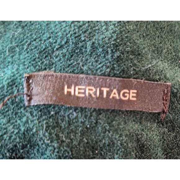 Talbots Women Plus 22W Petite Emerald Green Velour Holiday Straight Leg Pants - Picture 5 of 6